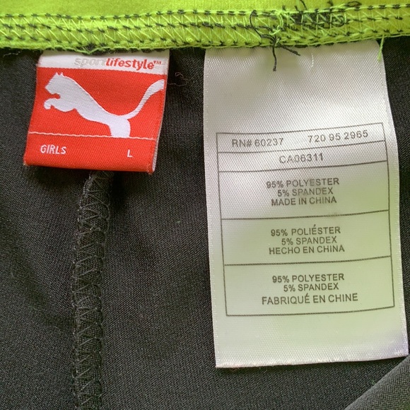 Puma Black Bike Shorts Size Large - Picture 4 of 6